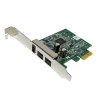 PCI-E to Firewire Card 1x1394A 2x1394B Dell DPWC200 (втора употреба)